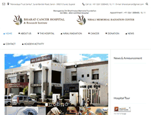 Tablet Screenshot of bharatcancerhospital.com